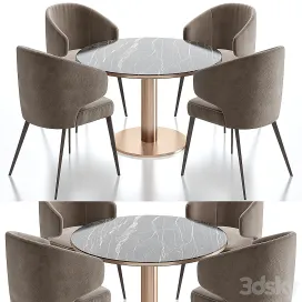 Minotti aston dining chair table